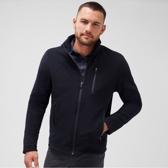 Mack Weldon Latitude Fleece Full-Zip large black NWT - Picture 4 of 11